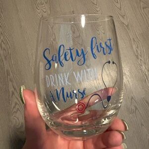Nurse Wine Glass